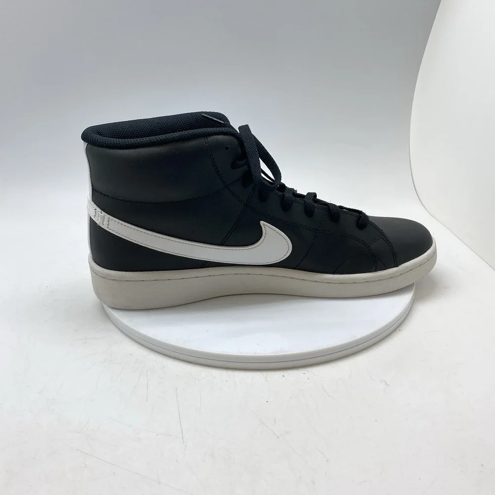 Nike Court Royale 2 Mid Sneakers Mens 11.5 CQ9179-001 Black White Athletic Shoes